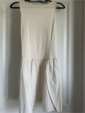 a new day Cream Sleeveless Mini Dress